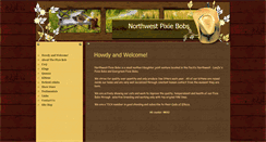 Desktop Screenshot of northwestpixie-bobs.com